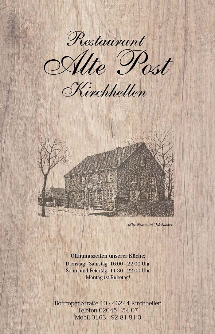 Restaurant Alte Post Willkommen im Restaurant Alte Post